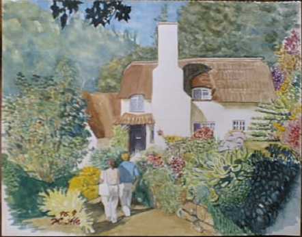 A Thatched Roofed House